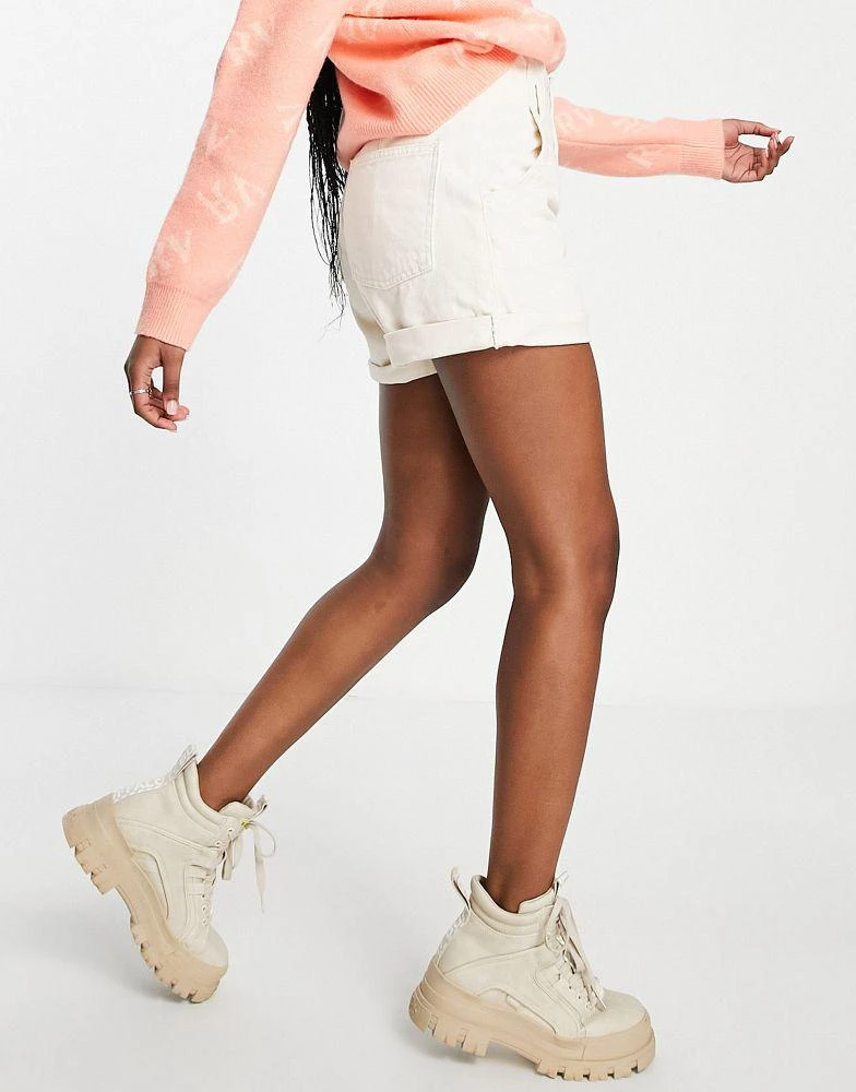 商品Topshop|Topshop Shorts in Ecru wash,价格¥169,第4张图片详细描述