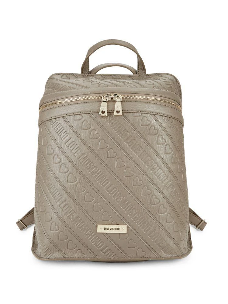 商品Moschino|Debossed Backpack,价格¥826,第1张图片