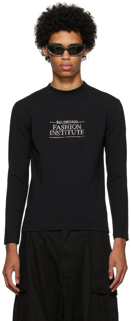 商品Balenciaga|Black Fashion Institute Long Sleeve T-Shirt,价格¥6780,第1张图片