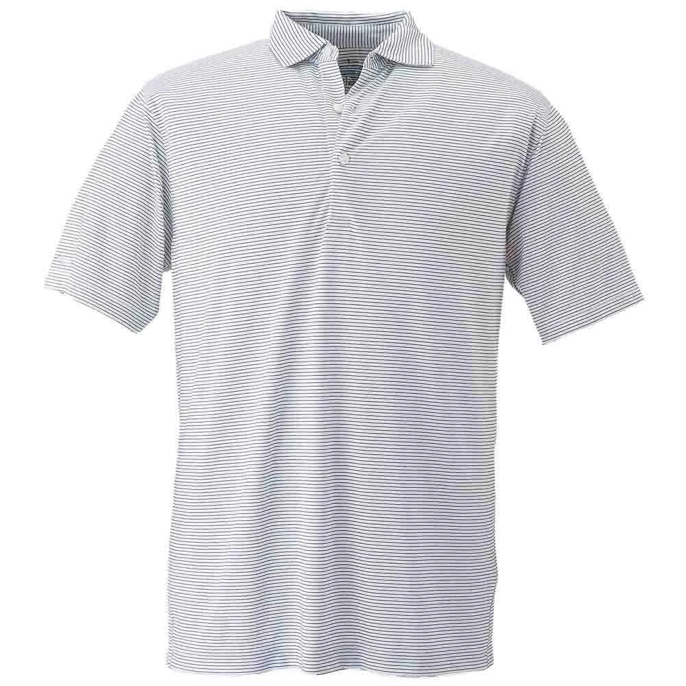 商品Page & Tuttle|Two Color Feedstripe Short Sleeve Polo Shirt,价格¥371,第1张图片