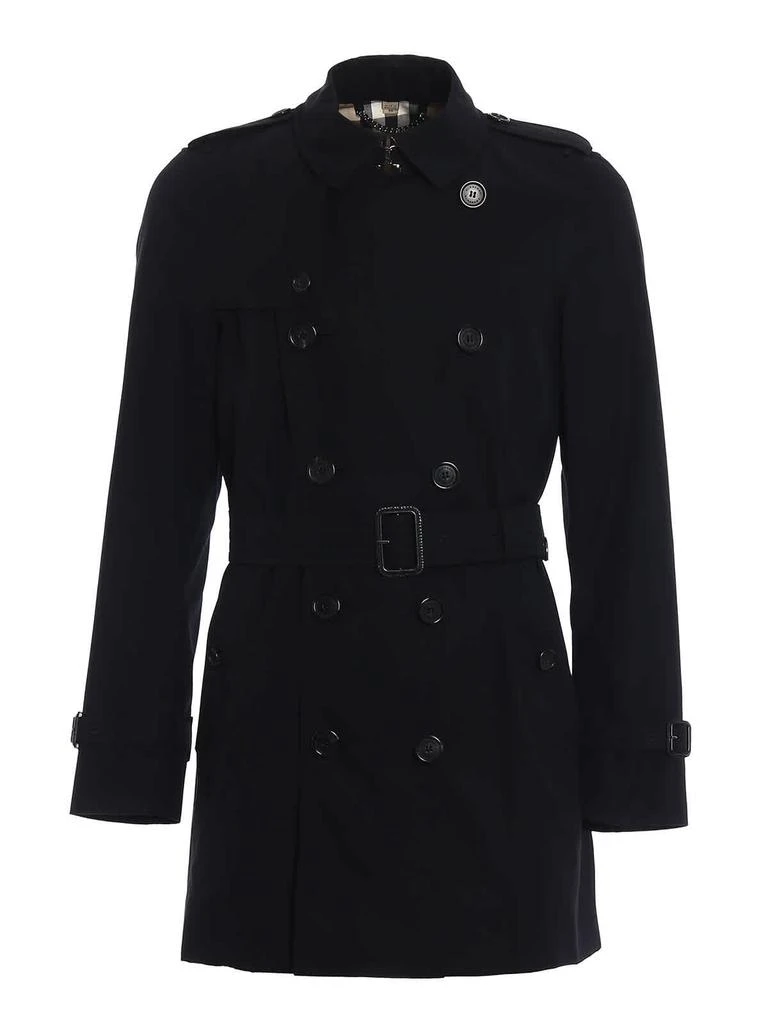 商品Burberry|Mens Black Kensington Mid-length Trench Coat,价格¥10956,第1张图片