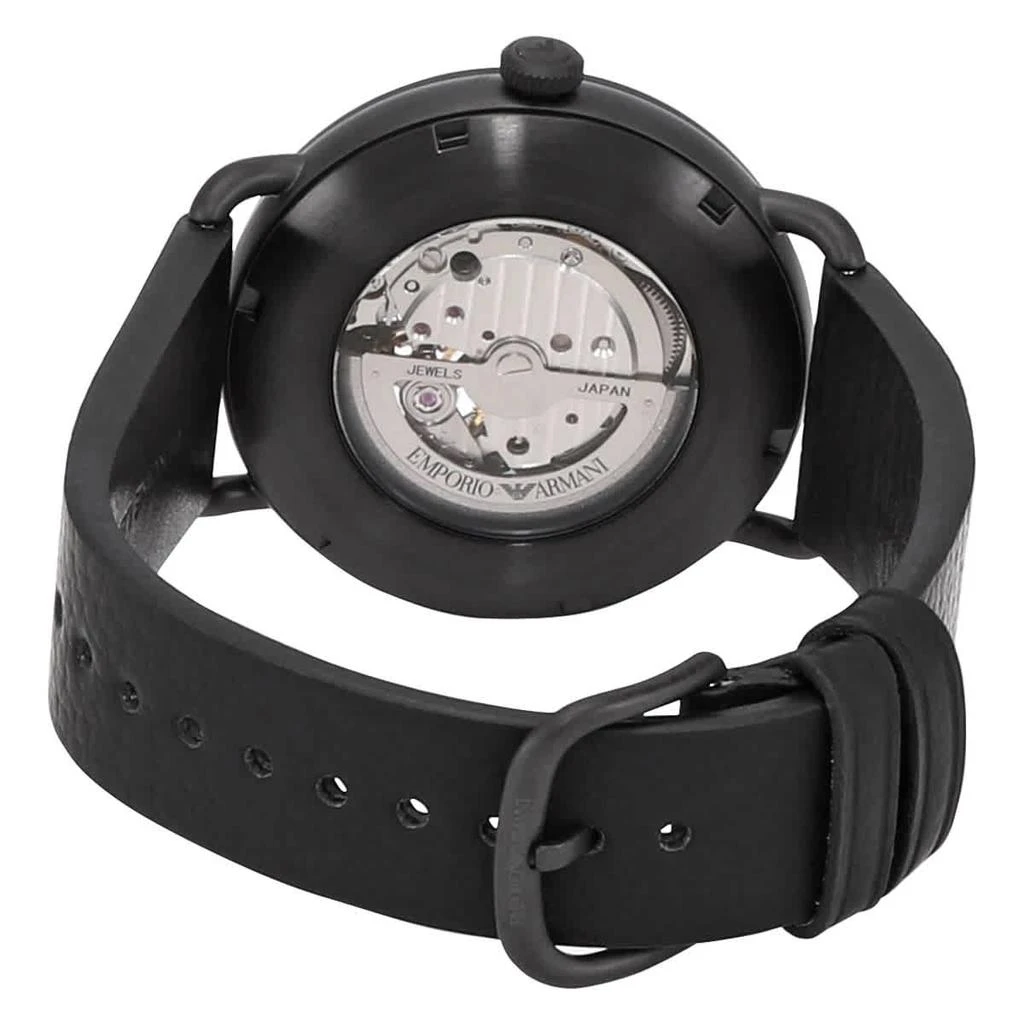 商品Emporio Armani|Aviator Automatic  Black Skeleton  Dial Men's Watch AR60028,价格¥1079,第3张图片详细描述