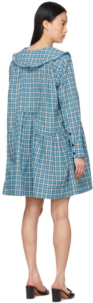 商品Ganni|蓝色有机棉连衣裙,价格¥1813,第5张图片详细描述