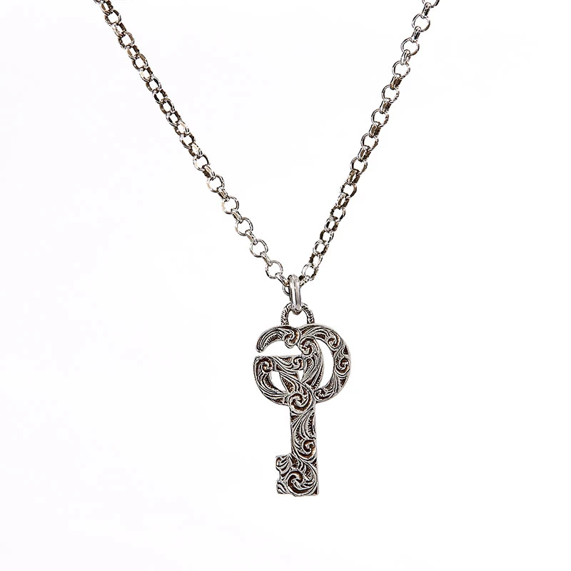 GUCCI古驰 男女同款 双G钥匙银项链礼物送女友627757 J8400 0701 商品