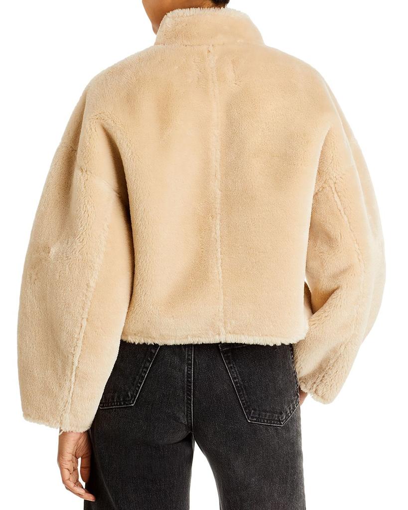 Faux Fur Popover Jacket商品第2张图片规格展示