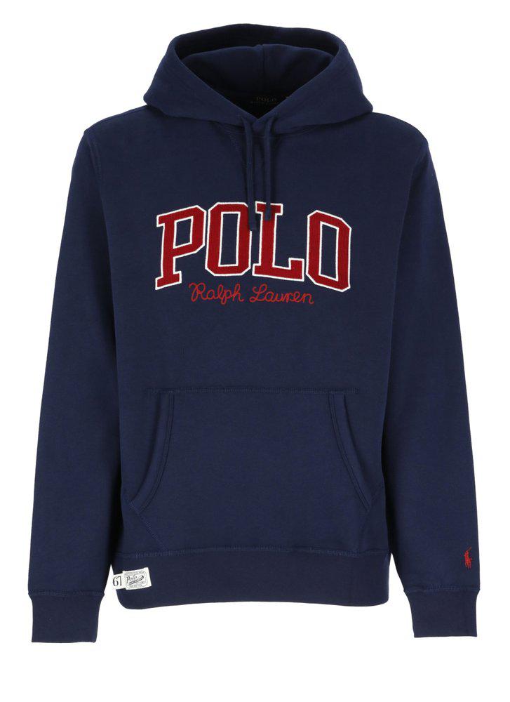 Polo Ralph Lauren Logo Detailed Drawstring Hoodie商品第1张图片规格展示