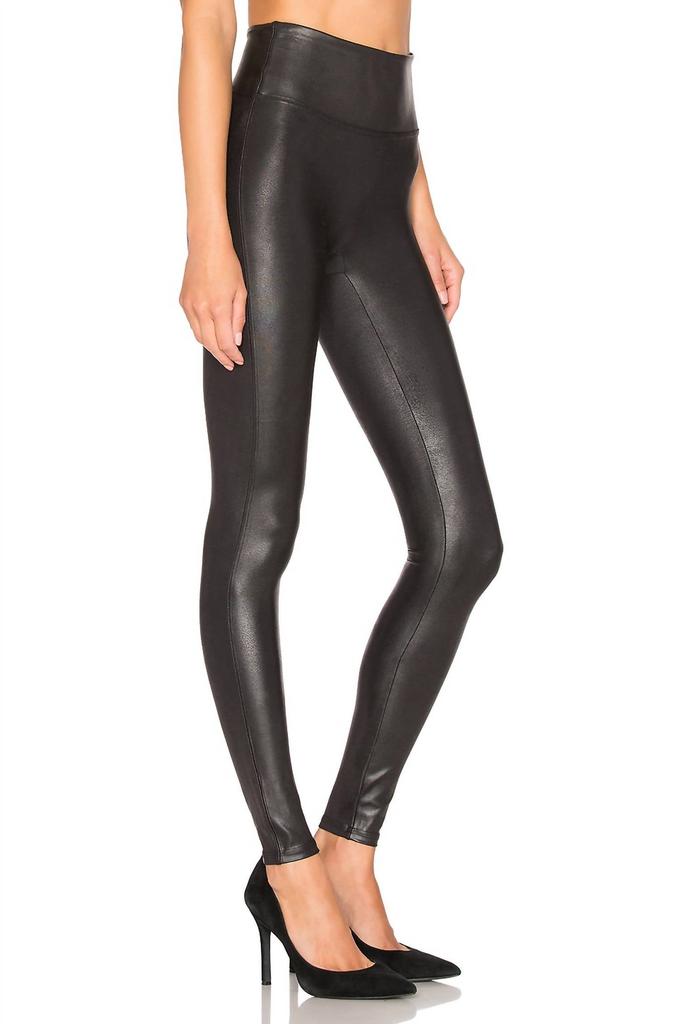 Faux Leather Legging in Black商品第2张图片规格展示