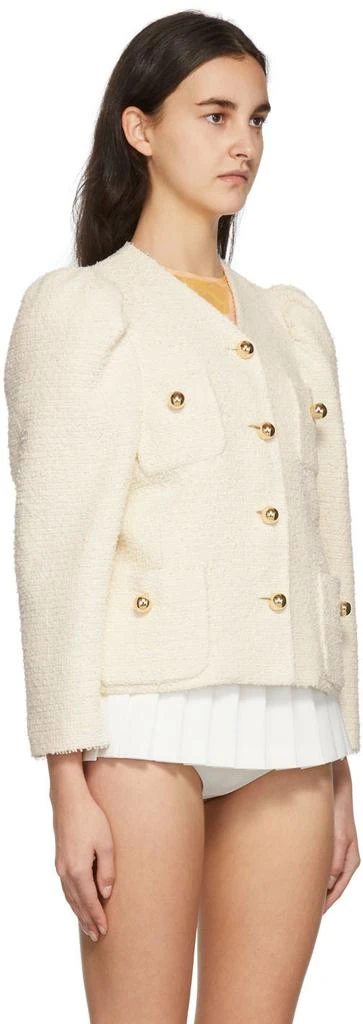 商品pushBUTTON|Off-White Tweed Jacket,价格¥2160,第2张图片详细描述