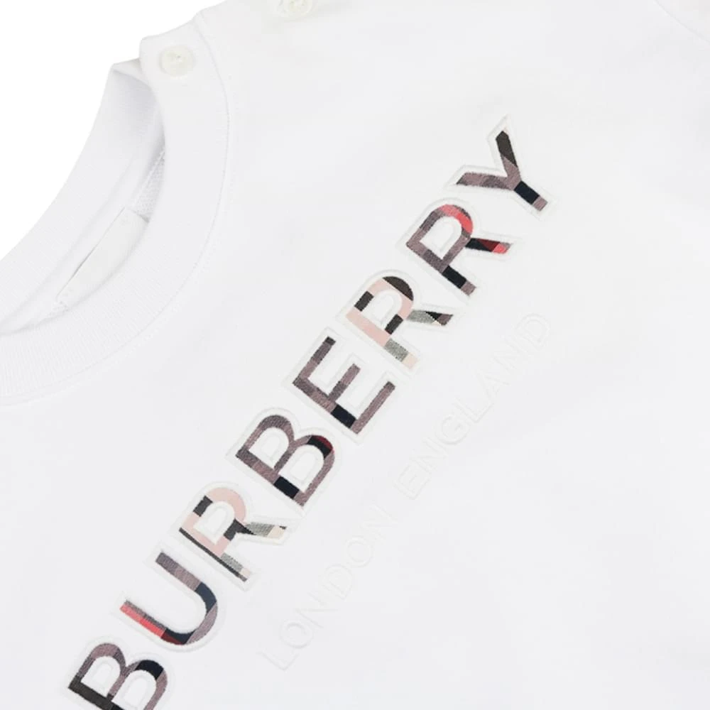 商品Burberry|White Mini Eugene Sweatshirt,价格¥991,第2张图片详细描述