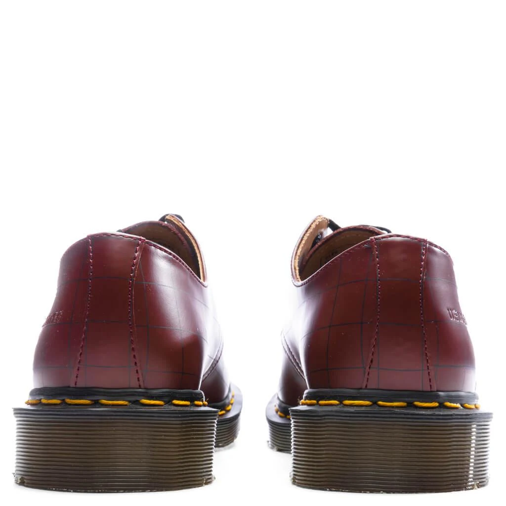 商品Dr. Martens|Dr. Martens x Undercover 1461 Check Smooth - Cherry Red,价格¥1329,第4张图片详细描述