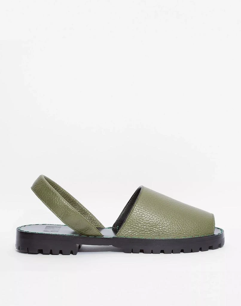 商品Madewell|GOYA Pebbled Leather Goya Sandal,价格¥2339,第1张图片