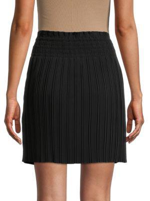 商品Karl Lagerfeld Paris|​Ribbed Knit Drawstring Mini Skirt,价格¥298,第4张图片详细描述