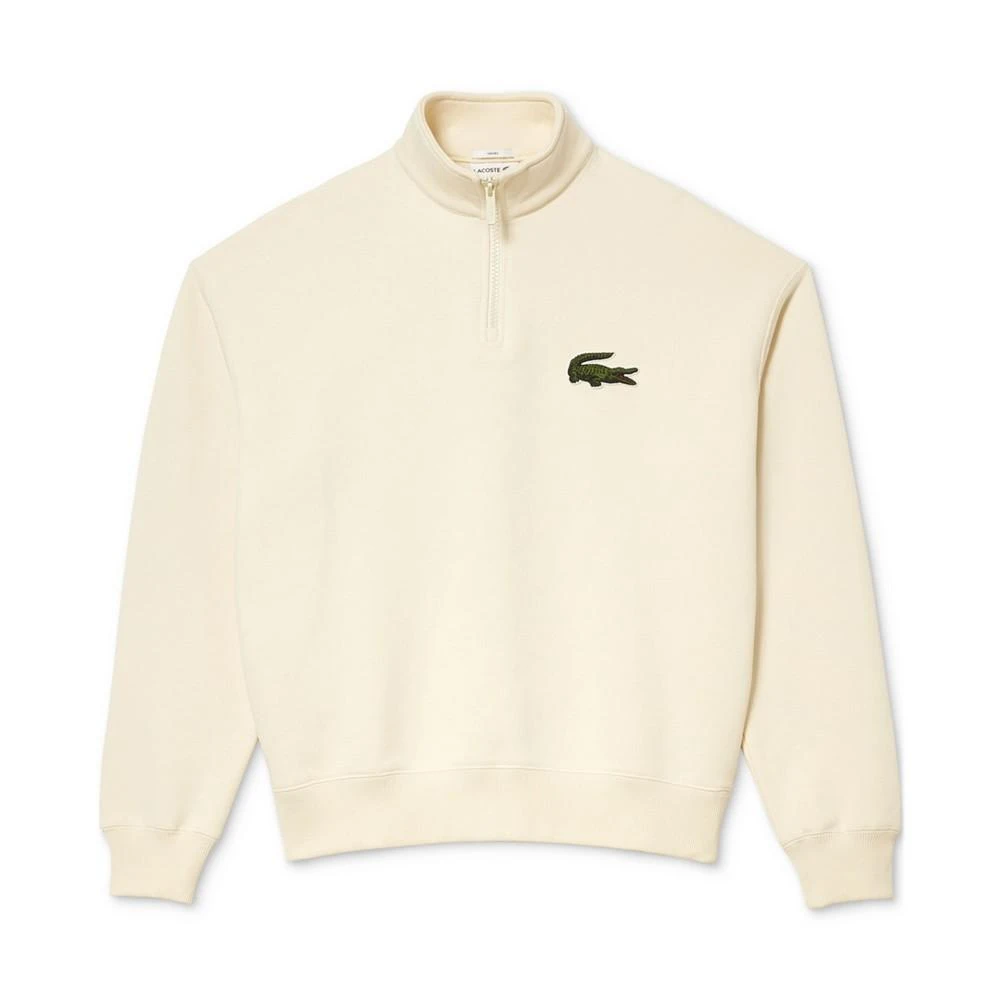 商品Lacoste|Men's Relaxed Fit French Terry Quarter-Zip Sweatshirt,价格¥741,第1张图片