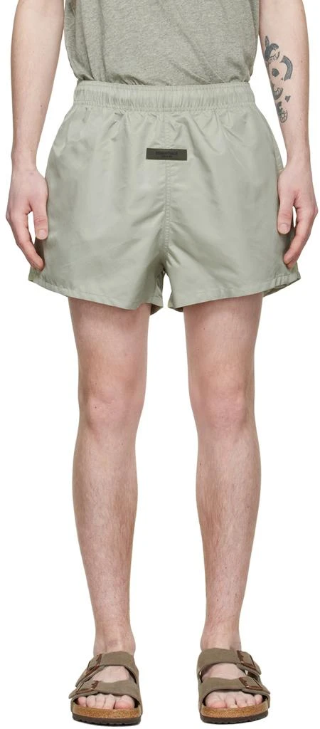 商品Essentials|Green Nylon Shorts,价格¥224,第1张图片