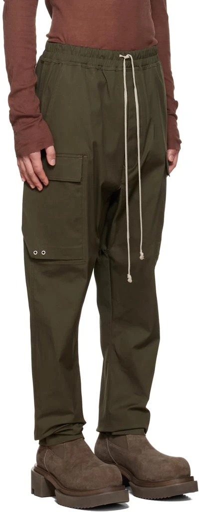 商品Rick Owens|Khaki Drawstring Cargo Pants,价格¥2488,第2张图片详细描述