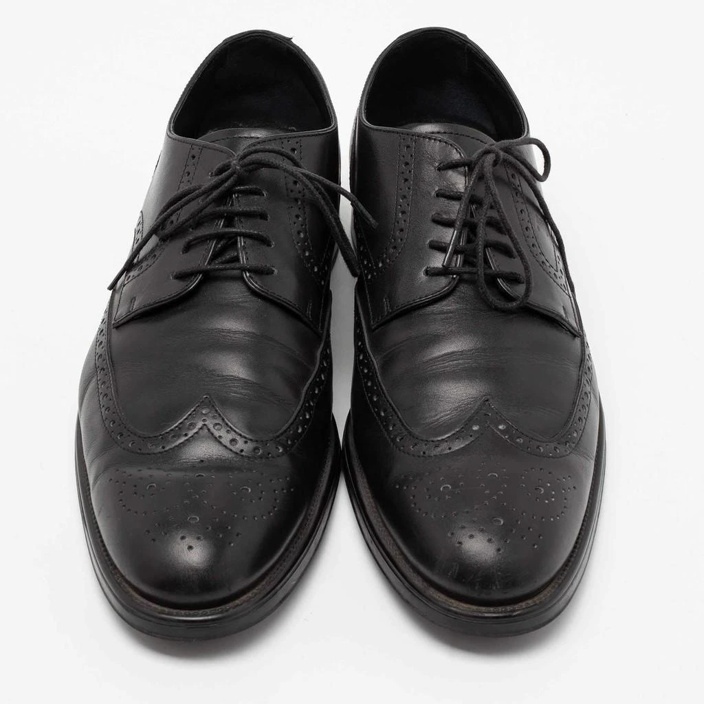 商品[二手商品] Tod's|Tod's Black Brogue Leather Lace Up Derby Size 44.5,价格¥971,第3张图片详细描述