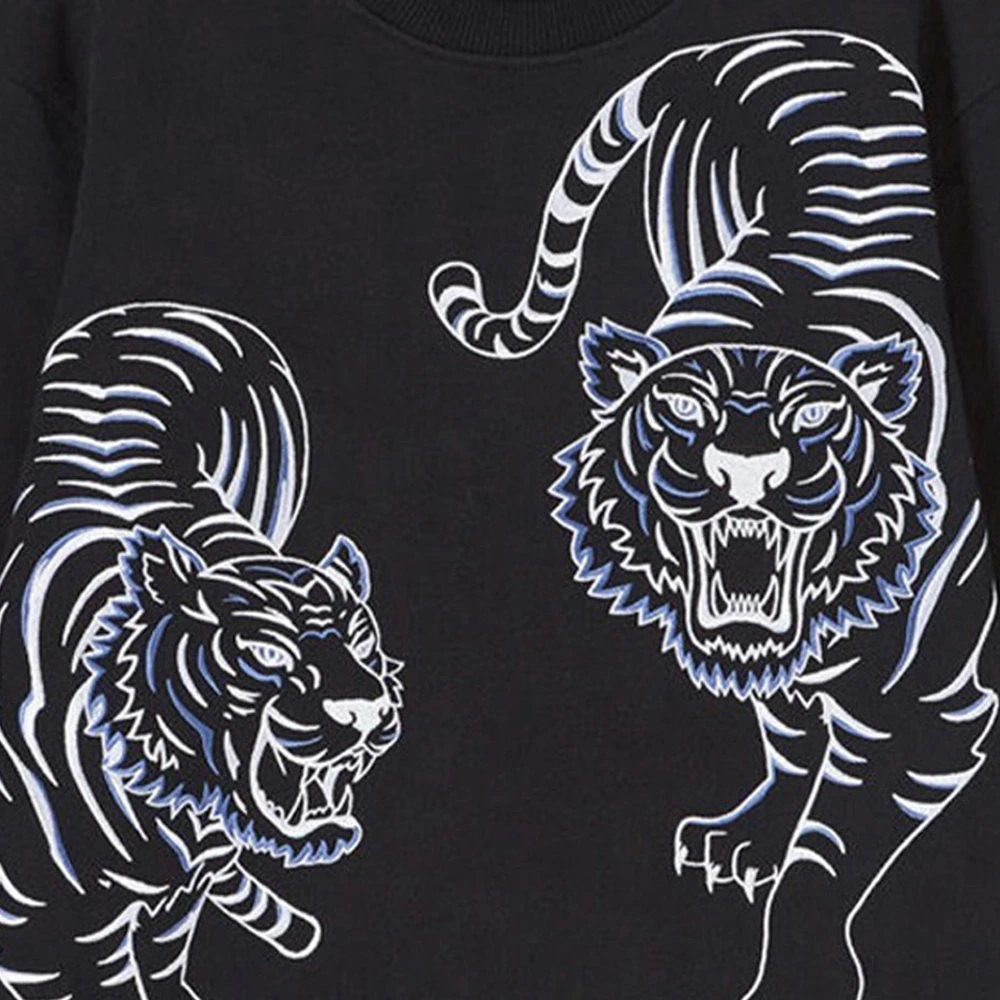 商品Kenzo|Kenzo 高田贤三 黑色男士时尚卫衣 F965SW0094XG-99,价格¥1303,第1张图片