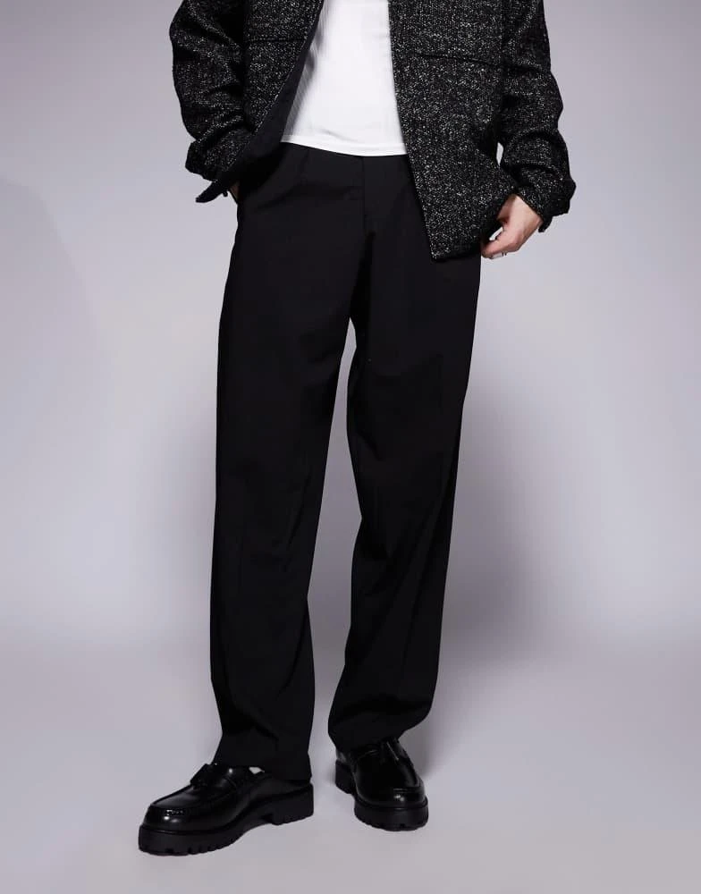 商品WALK LONDON|Walk London Sean tassel loafer in black leather,价格¥836,第3张图片详细描述