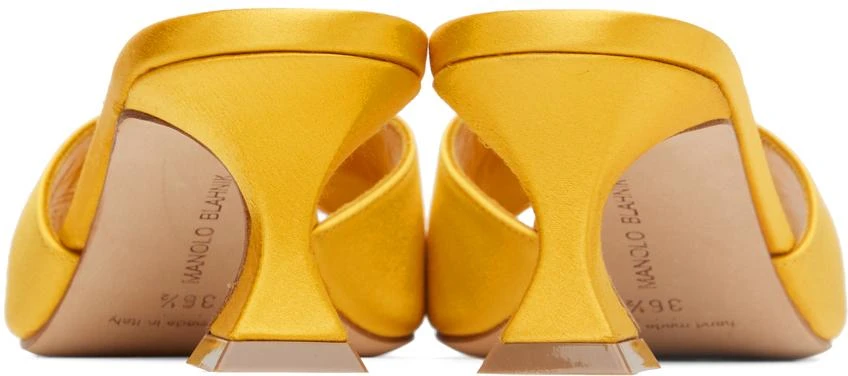 商品Manolo Blahnik|Yellow Laalita Heels,价格¥3120,第2张图片详细描述