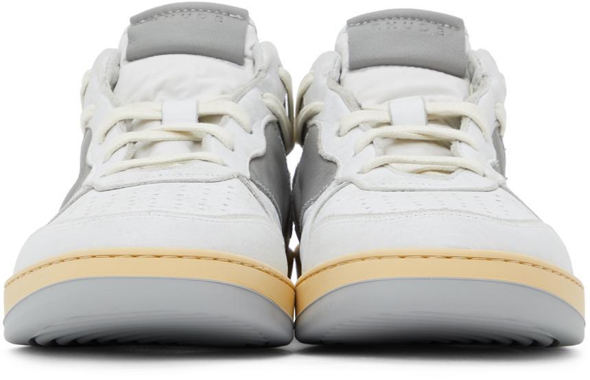 商品Rhude|白色 & 灰色 Rhecess 低帮运动鞋,价格¥3749,第4张图片详细描述
