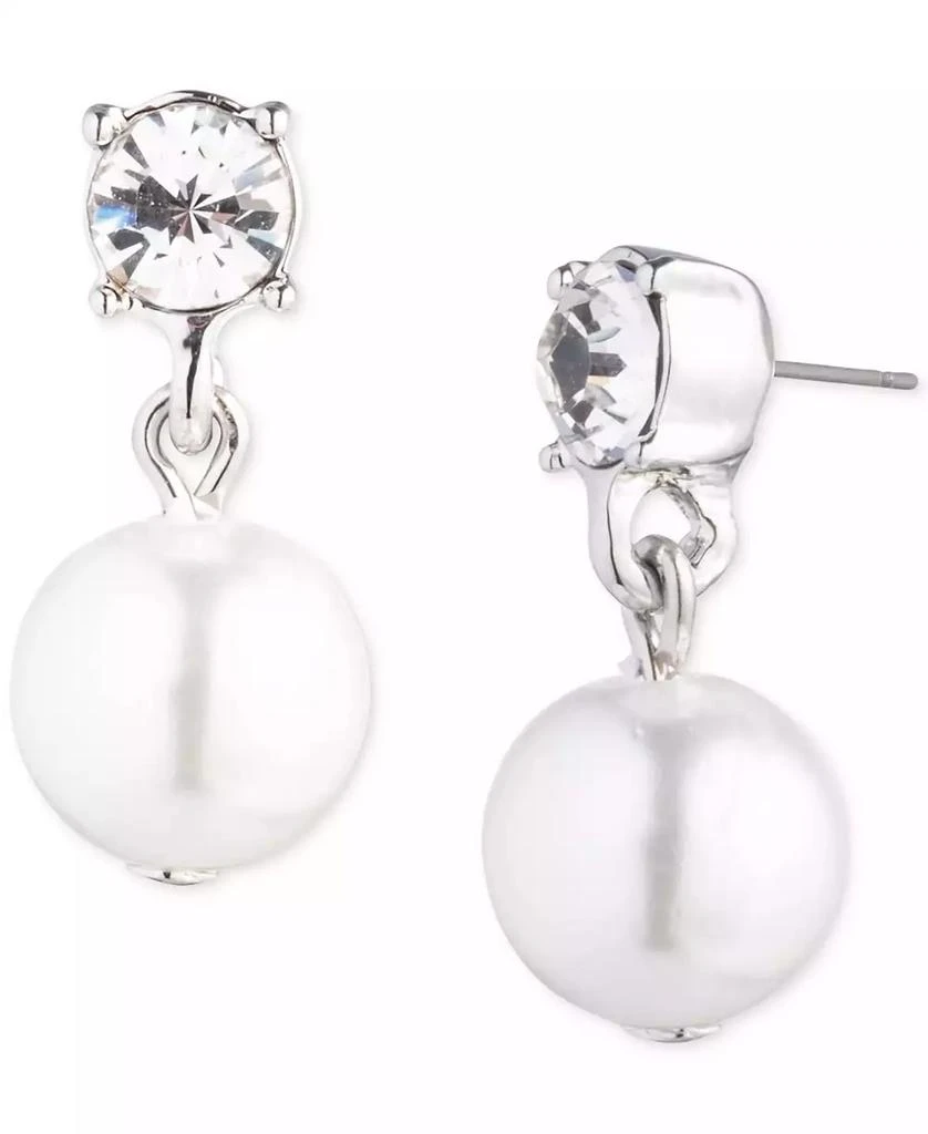 商品Givenchy|Silver-Tone Crystal & Imitation Pearl Drop Earrings,价格¥111,第1张图片