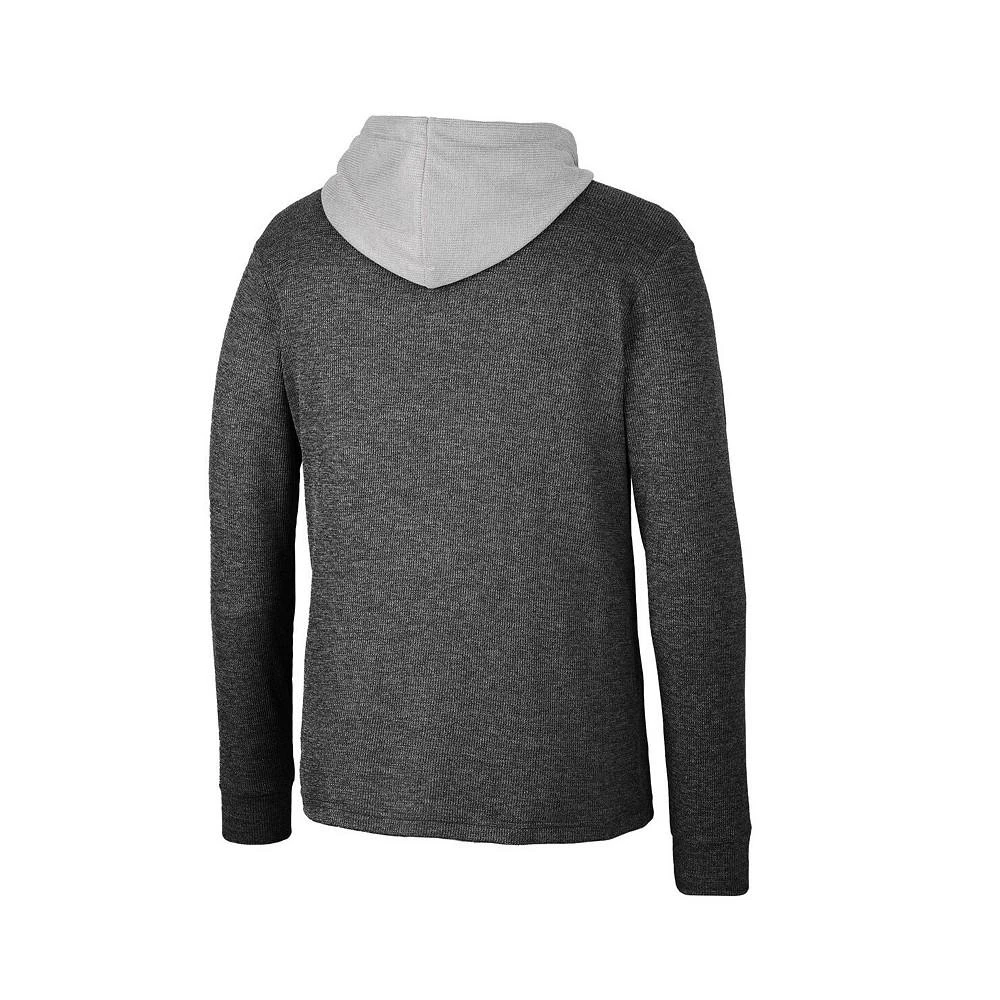 商品Colosseum|Men's Black Ohio State Buckeyes Ballot Waffle-Knit Thermal Long Sleeve Hoodie T-shirt,价格¥451,第2张图片详细描述