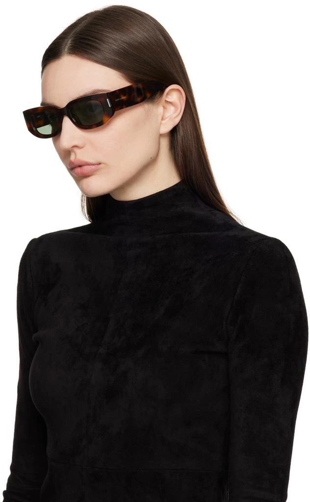 商品Yves Saint Laurent|Brown SL 697 Sunglasses,价格¥3725,第4张图片详细描述