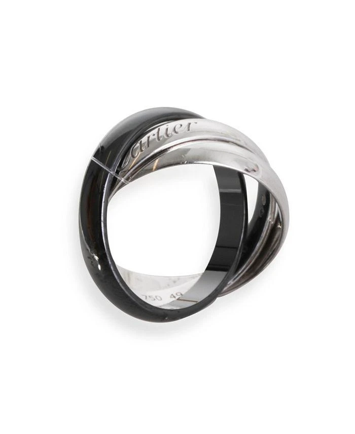 商品[二手商品] Cartier|Trinity Ring in Ceramic and 18K White Gold,价格¥7217,第3张图片详细描述
