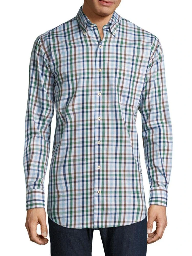 商品Peter Millar|Trail Plaid Cotton Shirt,价格¥488,第1张图片