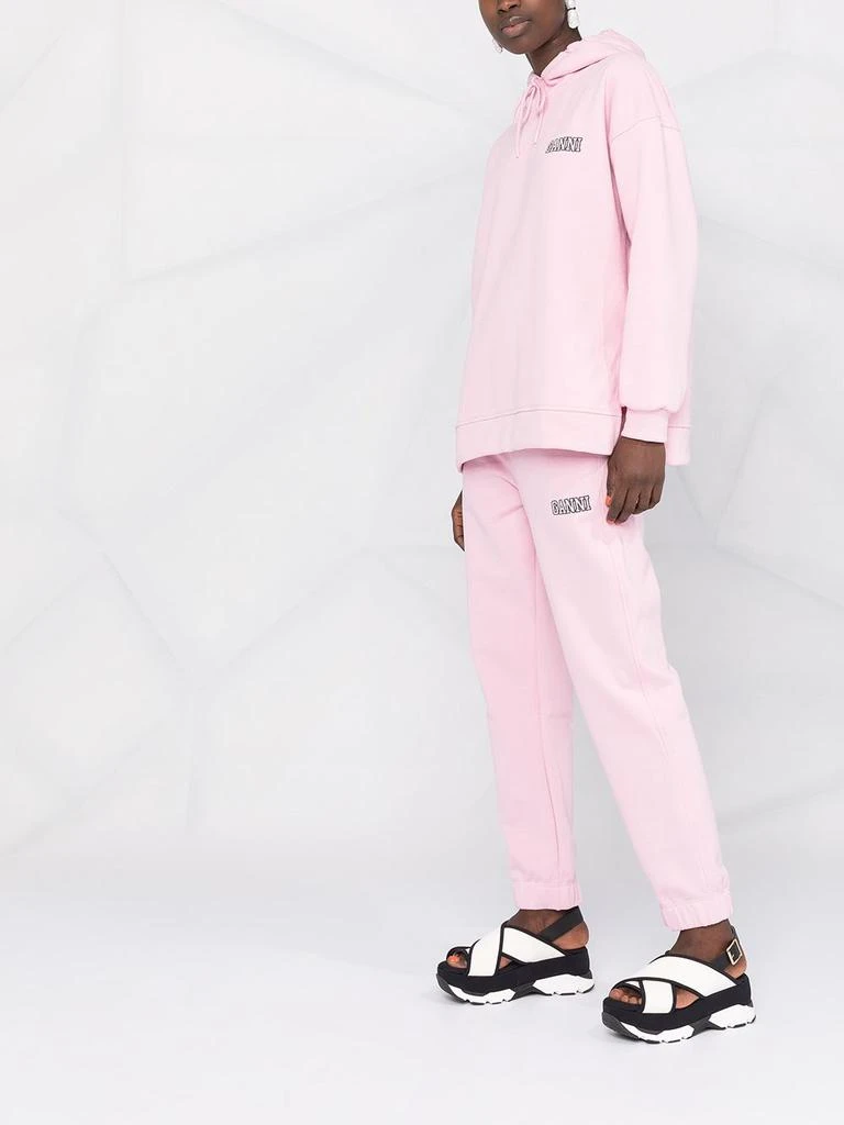 商品Ganni|GANNI - Logo Organic Cotton Hoodie,价格¥814,第5张图片详细描述