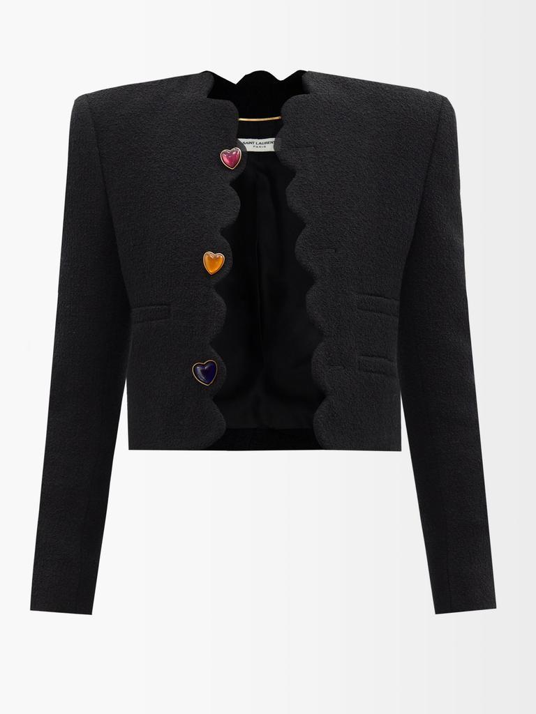 商品Yves Saint Laurent|Wool-blend bouclé tweed jacket,价格¥20849,第1张图片