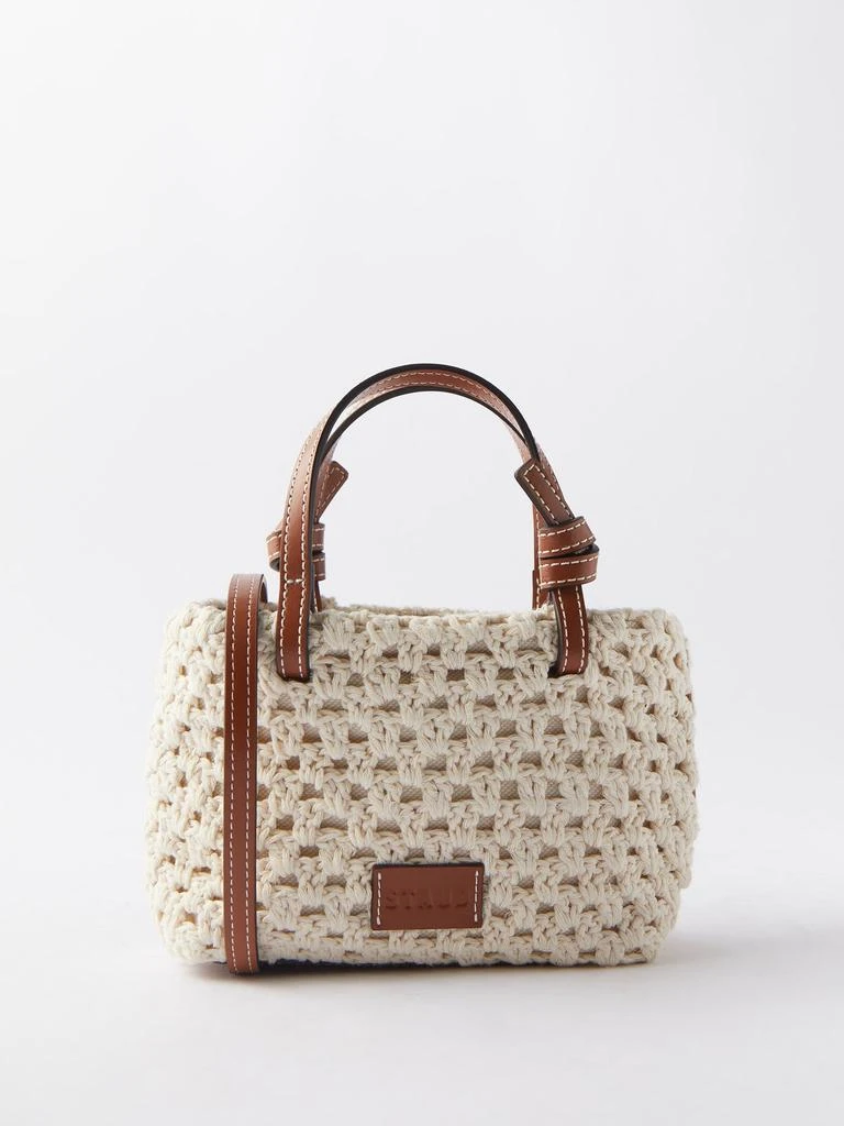 商品Staud|Ria crochet and leather cross-body bag,价格¥1616,第1张图片