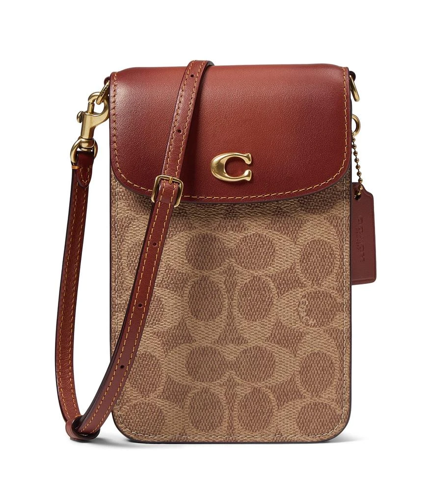 商品Coach|Coated Canvas Signature Phone Crossbody,价格¥786,第1张图片