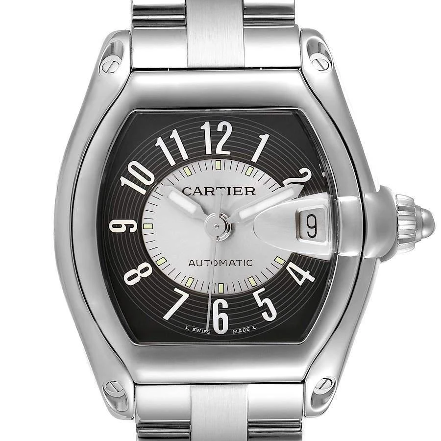 Cartier Grey Stainless Steel Roadster Tuxedo W62001V3 Men's Wristwatch 38 mm 商品