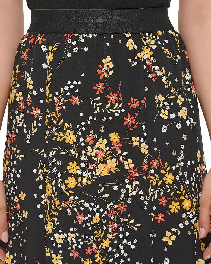 商品Karl Lagerfeld Paris|Floral Midi Skirt,价格¥498,第5张图片详细描述