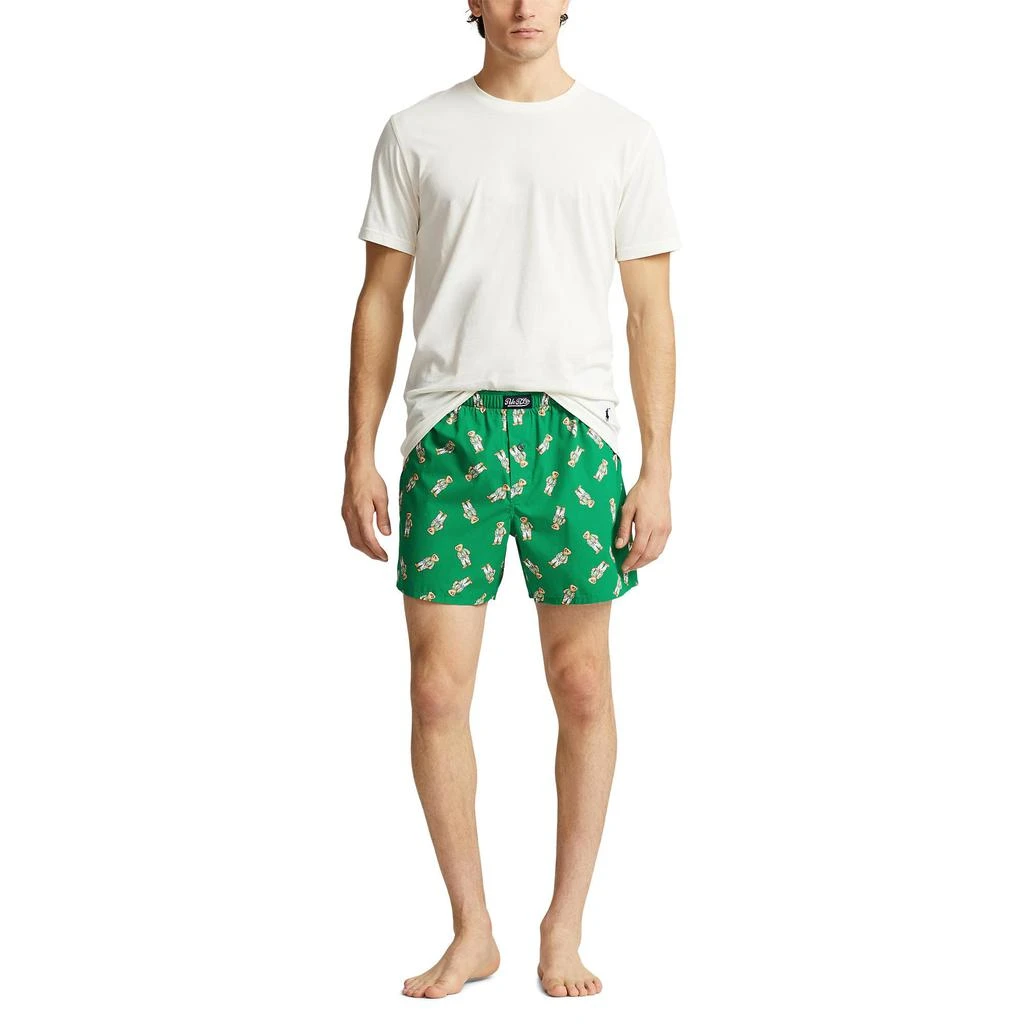 商品Ralph Lauren|Classic Fit Cotton Woven Boxer & Short Sleeve Crew Set,价格¥293,第1张图片