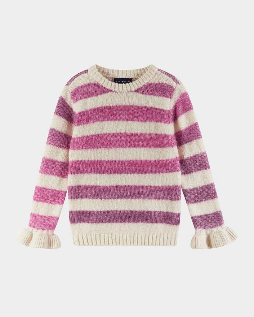 商品Andy & Evan|Girl's Ombre Striped Sweater & Legging Set, Size 2T-6X,价格¥485,第4张图片详细描述