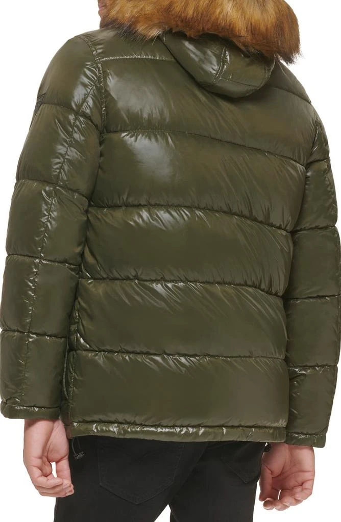 商品GUESS|Faux Fur Trim Hooded Puffer Jacket,价格¥751,第2张图片详细描述