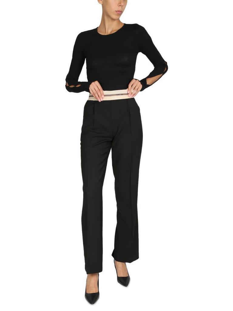 商品Helmut Lang|Helmut Lang Women's  Black Other Materials Pants,价格¥3198-¥3393,第1张图片
