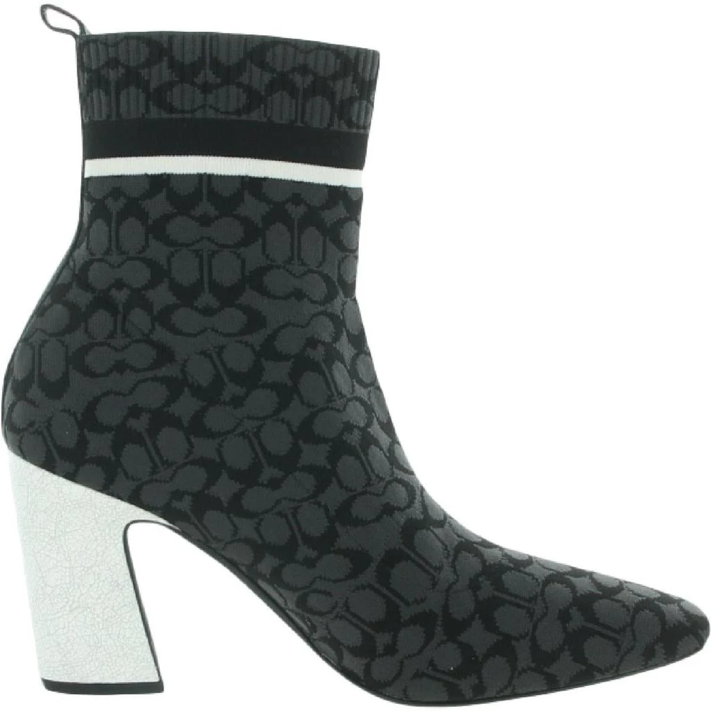 商品Coach|Coach Womens Tasha Sig Knit Booti Logo Pull On Booties,价格¥1033,第4张图片详细描述