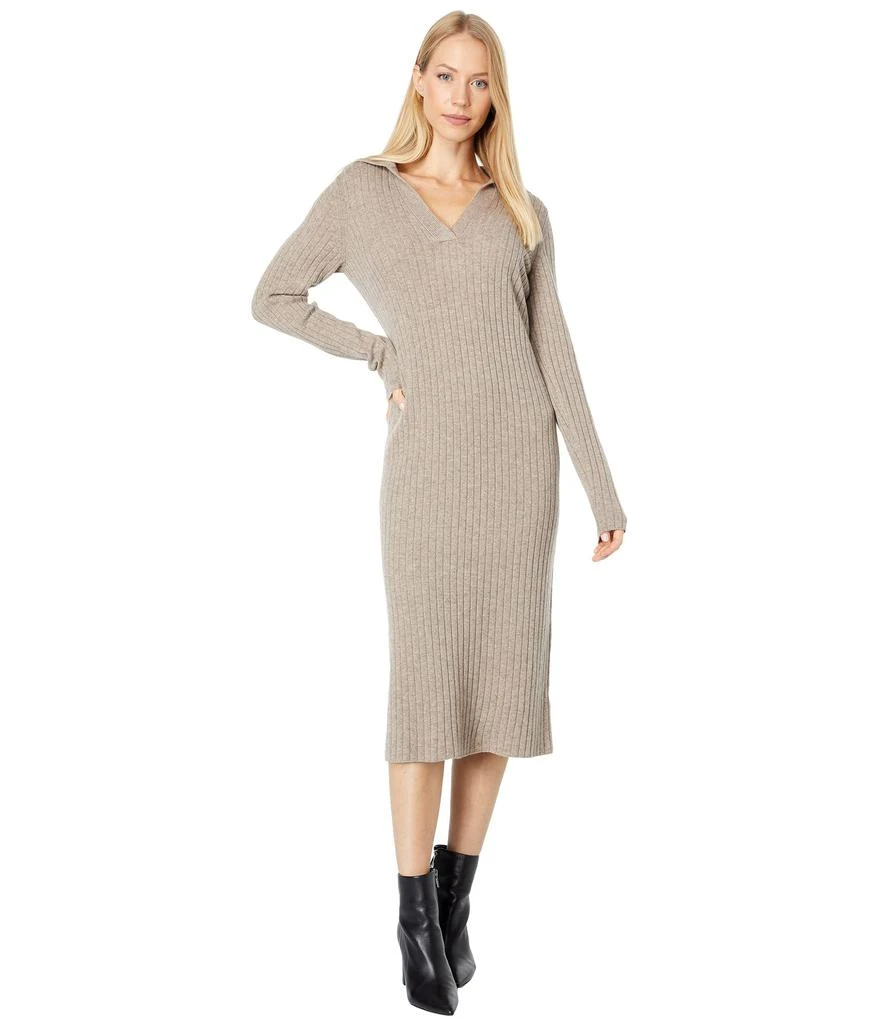 商品Vince|Ribbed Polo Dress in Wool & Cashmere Blend,价格¥1533,第1张图片