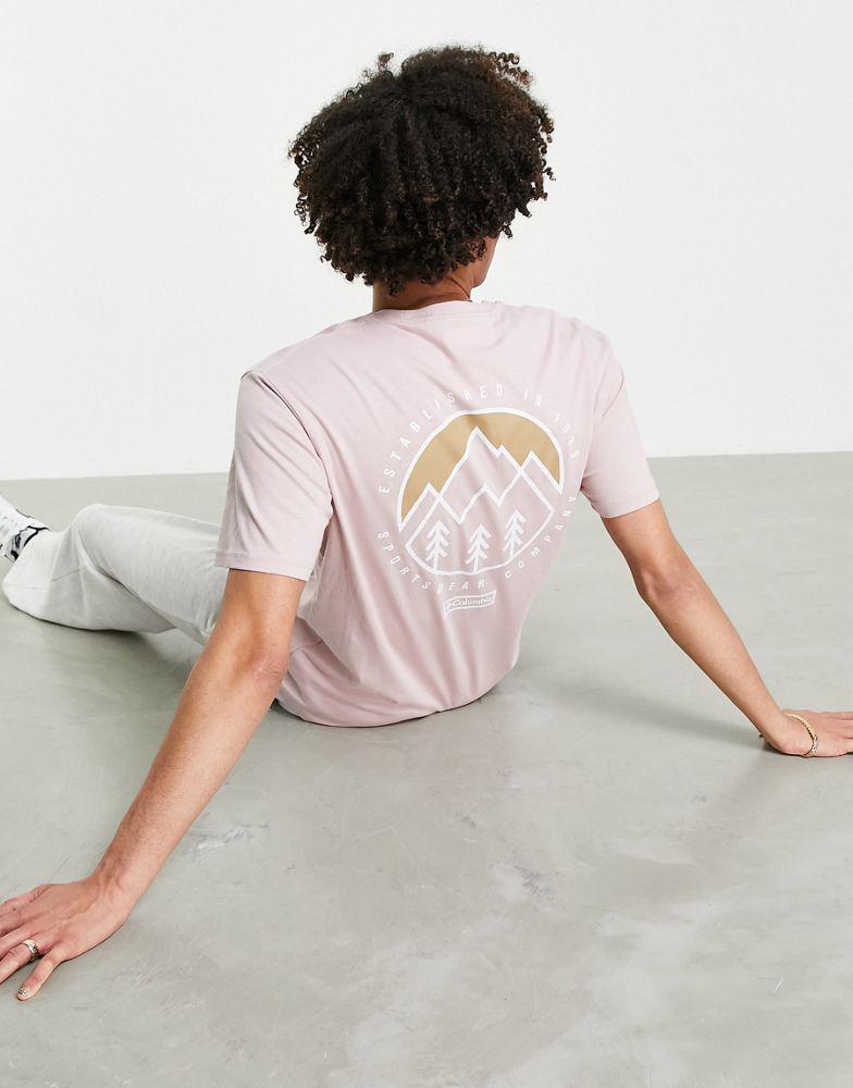 Columbia Tillamook t-shirt in pink Exclusive at ASOS商品第4张图片规格展示