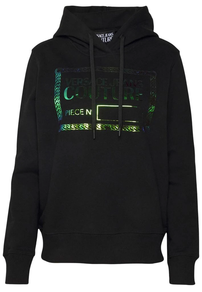 商品Versace|Versace Jeans Couture Piece Number Hoodie Black 73GAIF06 CF03F 899,价格¥2144,第1张图片