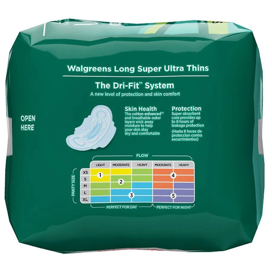 商品Walgreens|Ultra Thin Maxi Pads With Flexi-Wings Unscented, Size 2 (ct 28),价格¥37,第2张图片详细描述