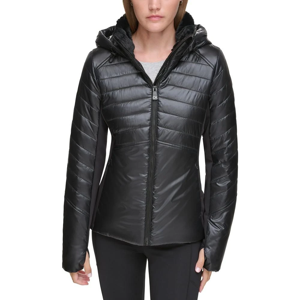 商品Calvin Klein|Women's Hooded Puffer Jacket,价格¥853,第1张图片