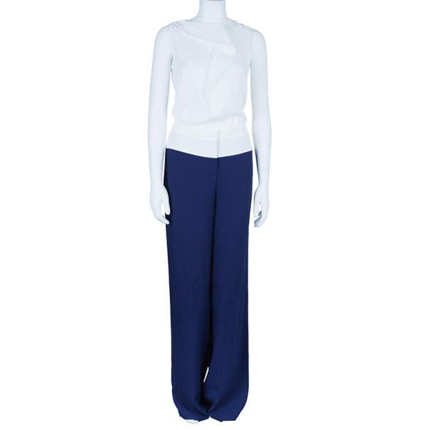 Prabal Gurung Navy Tuxedo Wide Leg Pants M商品第2张图片规格展示