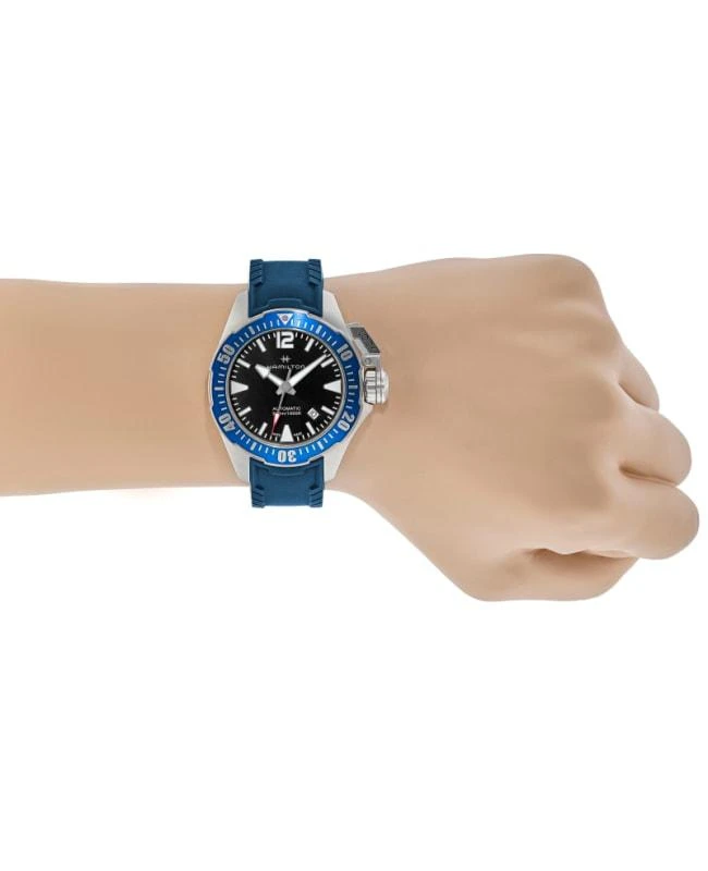 商品Hamilton|Hamilton Khaki Navy Frogman Auto Blue Dial  Men's Watch H77705345,价格¥6033,第5张图片详细描述