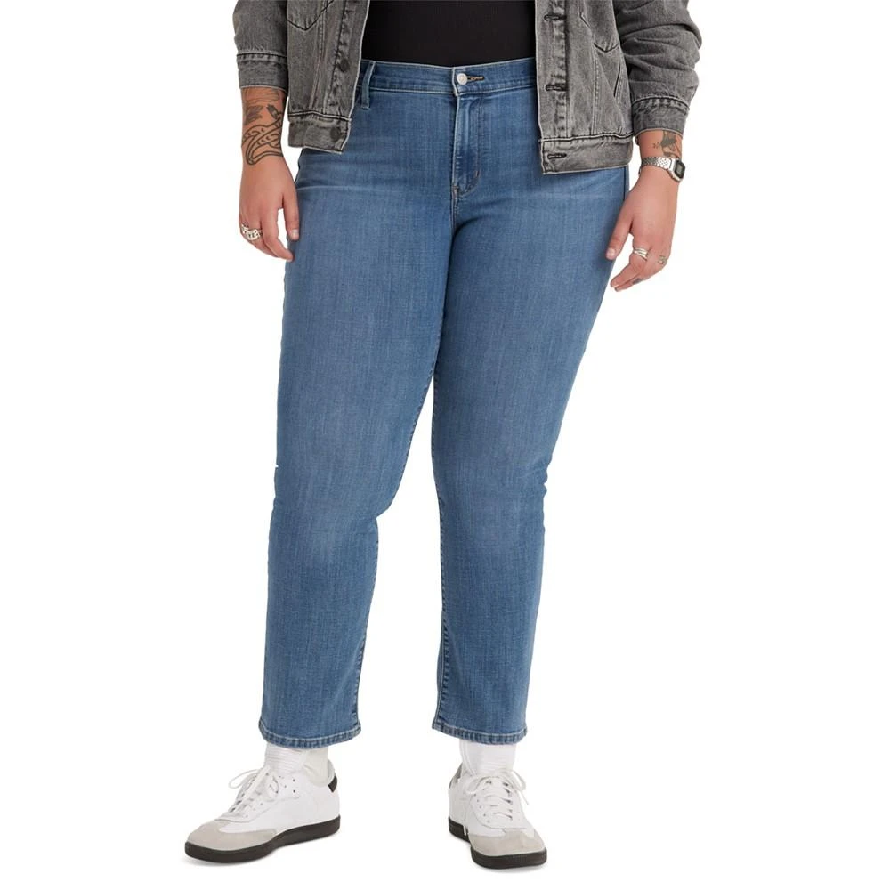 商品Levi's|Trendy Plus Size Classic Straight Leg Jeans,价格¥395,第1张图片