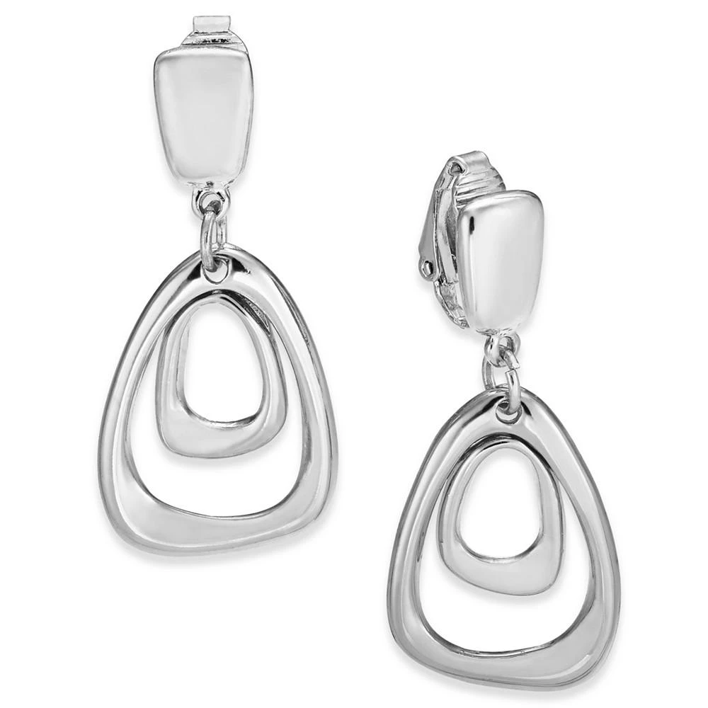 商品Charter Club|Organic Orbital Drop Clip-On Earrings, Created for Macy's,价格¥37,第1张图片