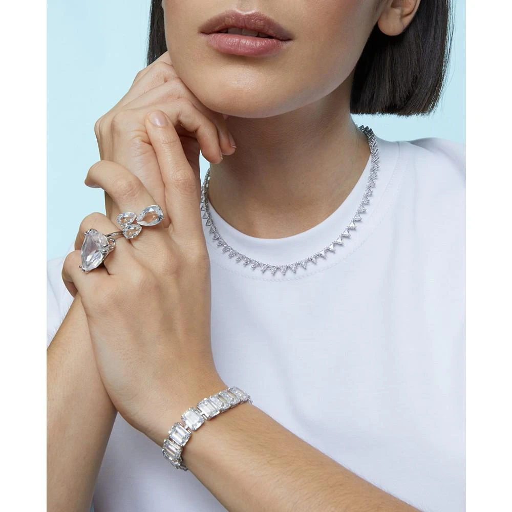 商品Swarovski|Silver-Tone Crystal Teardrop Statement Ring,价格¥602,第5张图片详细描述